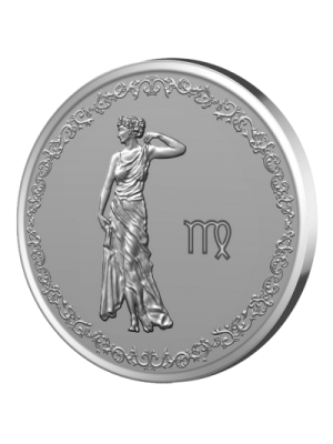 Сребърен медальон "Зодия Дева"